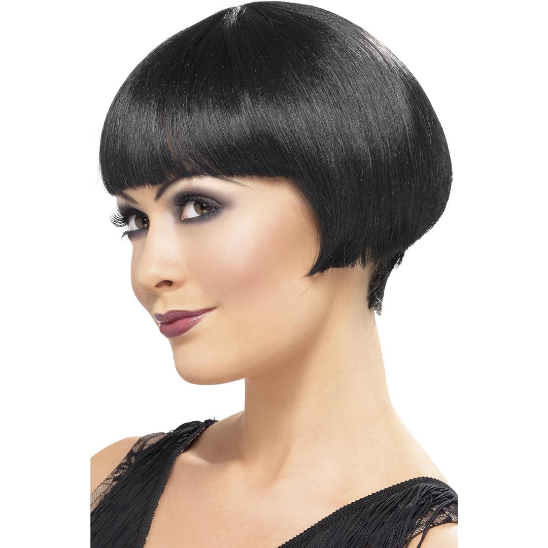 Parrucca Caschetto Nera Flapper Anni '20 - immagine 2