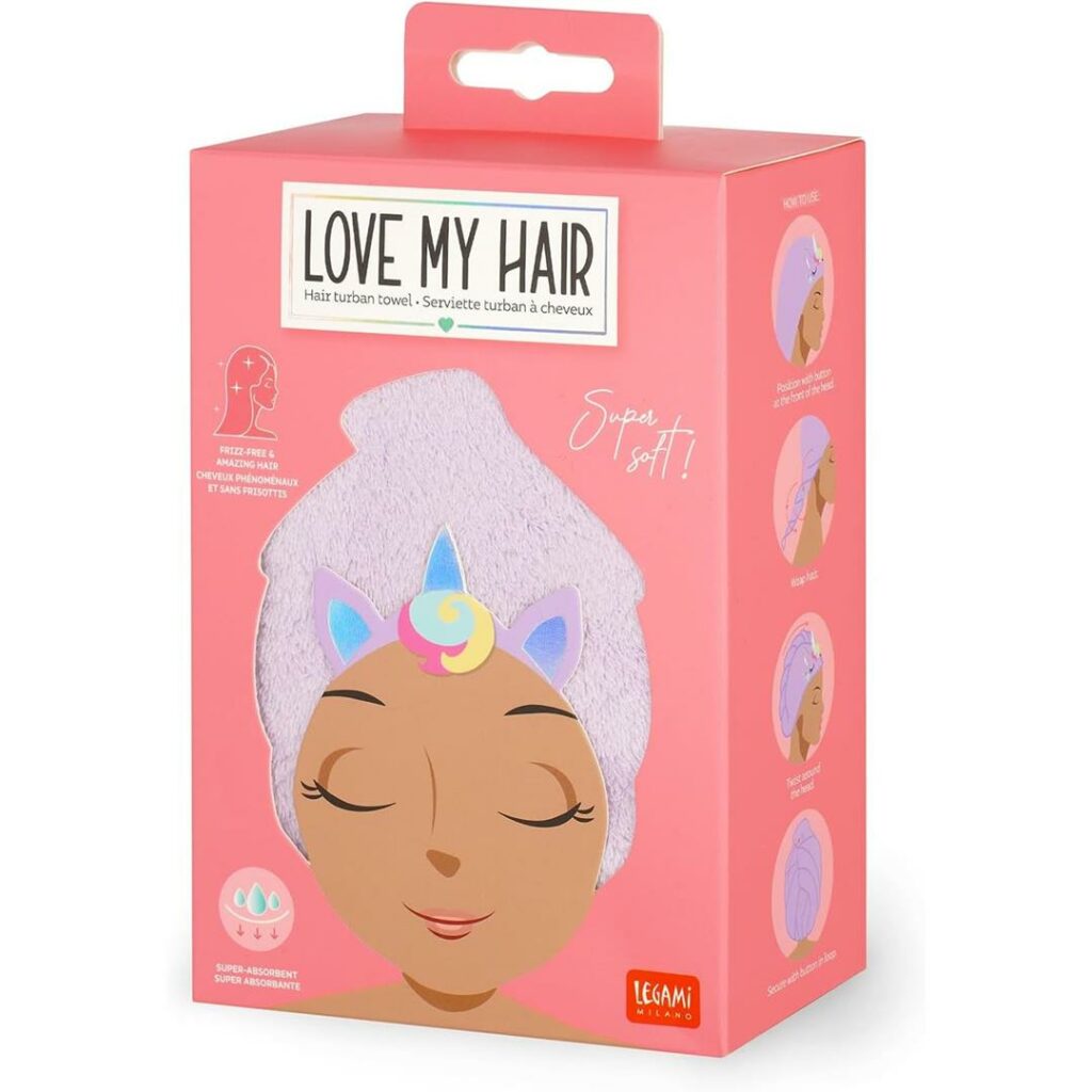 Asciugamano Capelli Legami Unicorno