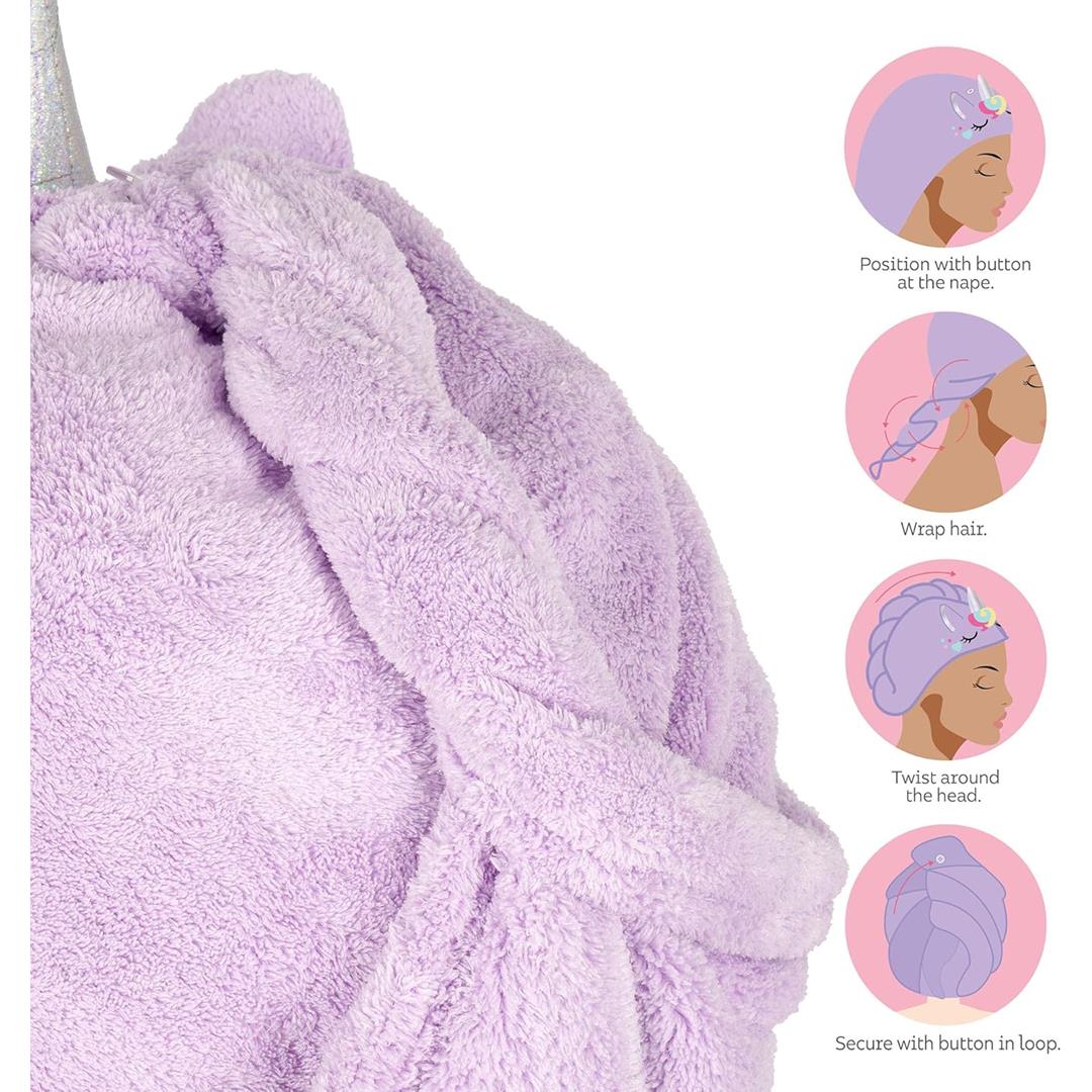 Asciugamano Capelli Legami Unicorno - immagine 4
