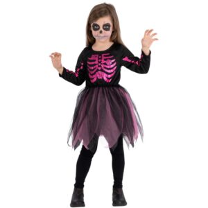 Costume Scheletrina Fucsia Tg. 3 Anni